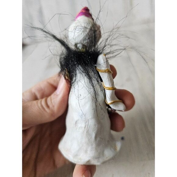 Ghost bobblehead feather Halloween decor mini village jointed - Picture 4 of 8